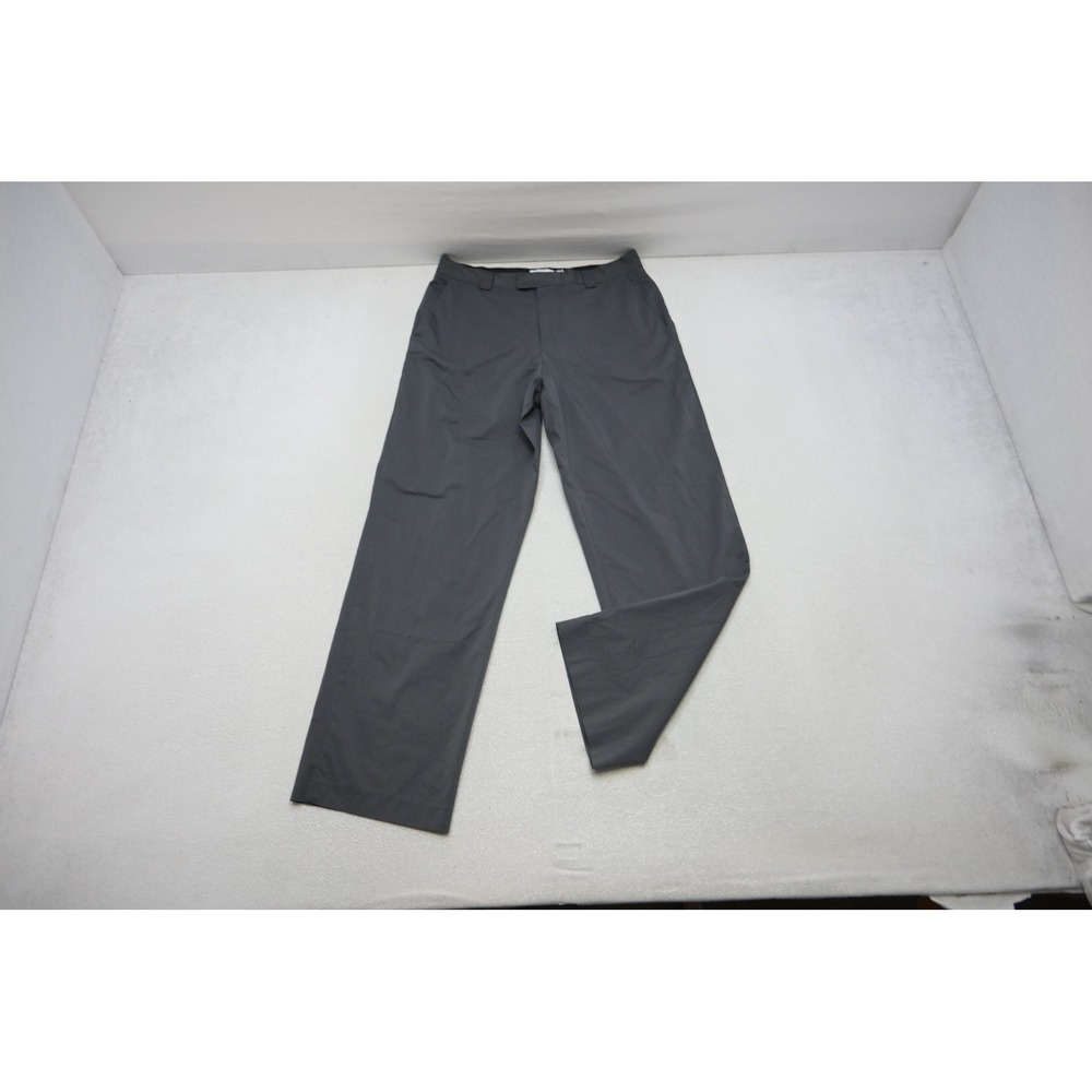 Topman Dress Pants Men 32x32 Gray Straight Leg Tech Chino Pants Excellent